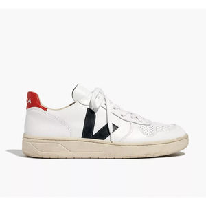 Veja V-10 Extra White Nautico Pekin white blue red sneakers size US 7 EU 38